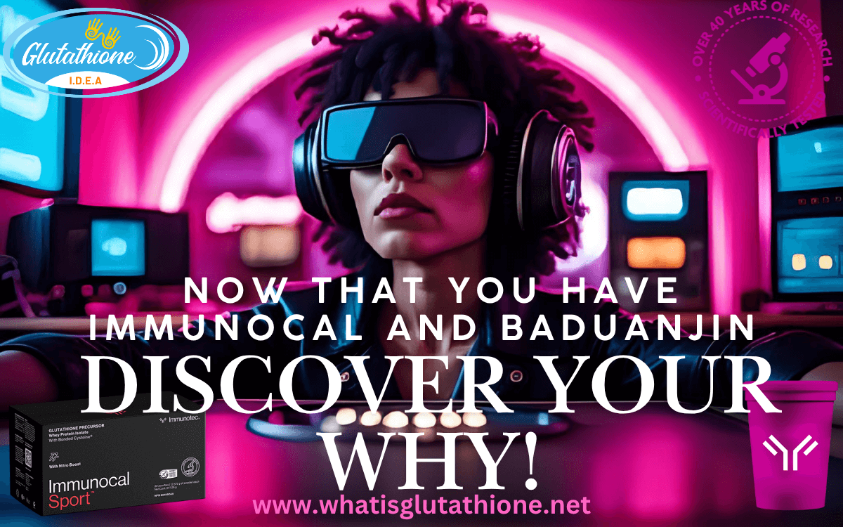 Immunocal + Baduanjin + Purpose = Longevity